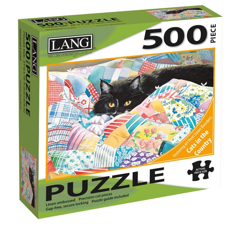 Lang Companies, Grandma's Quilt 500 Piece Puzzle by Susan Bourdet - Image 4